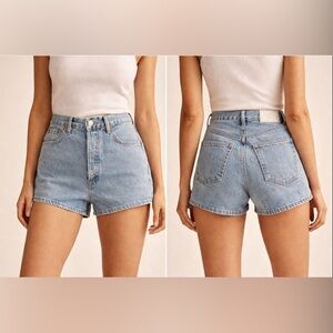 RE/DONE 70s High Rise Denim Shorts • Vintage-Inspired Cutoff Style • NWT NEW